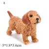 Mini Cute Vivid Dog Figurine Home Decor Simulation Mini Dog Model Miniature Dog Living Room Desktop Ornament Bonsai Decoration