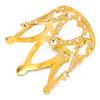Nail Art Pen Holder Display Alloy Crown Shape Nail Art Brush Stand Manicure ToolsGold
