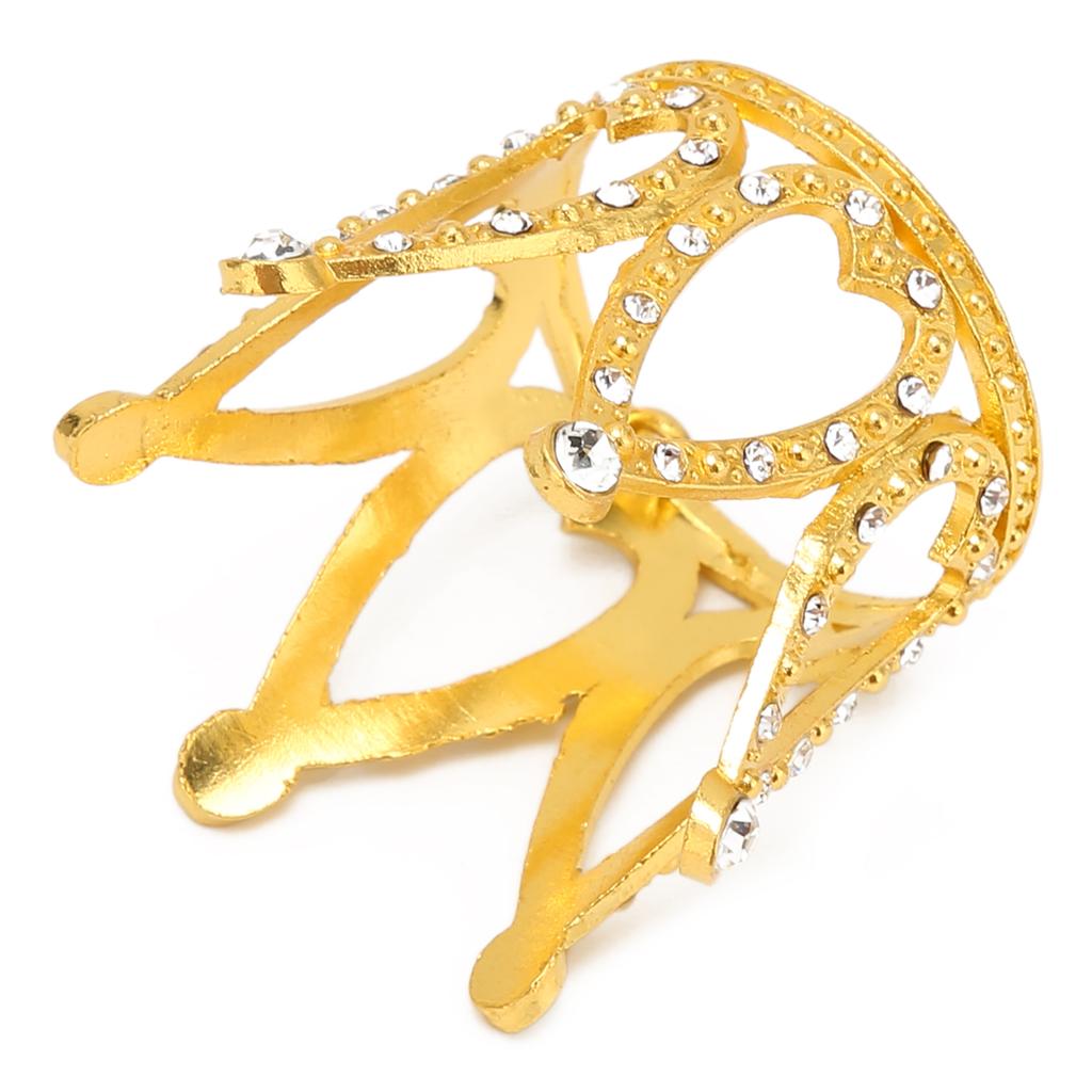 Nail Art Pen Holder Display Alloy Crown Shape Nail Art Brush Stand Manicure ToolsGold