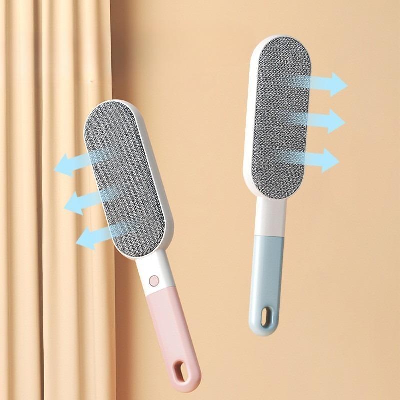 Double-sided Pet Hair Removal Brush Reusable Lint Brush Manual Fluff Remover Clothes Fuzz Fabric Shaver Carpet Clothes Brush