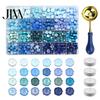 Wedding Invitation Tools Wax Seal Kit, with Beads Melting Spoon And Candles Set, Crafting Starter Set Stamp for DIY Invitations Candle