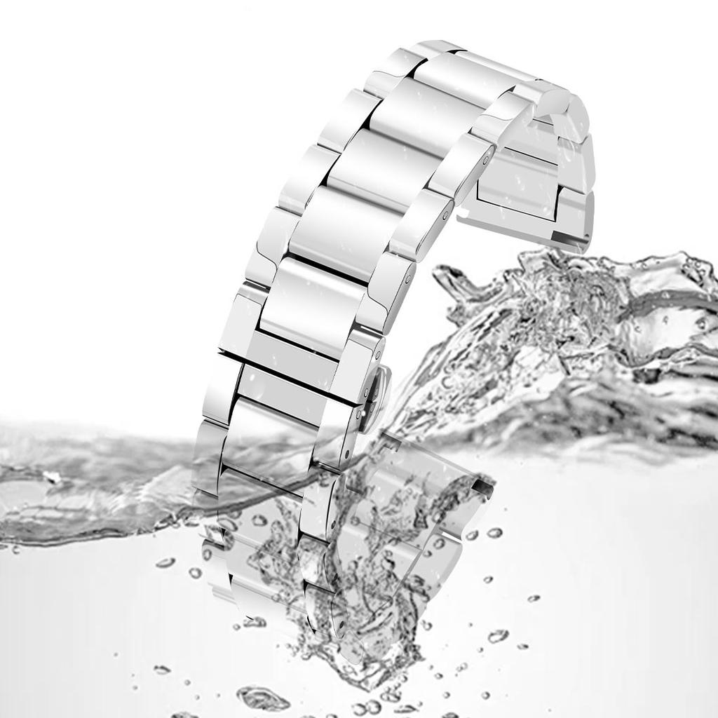 Solides Edelstahl-Uhrenarmband für Hamilton Khaki Jazz Field Seiko Butterfly-Verschluss Herren-Armband Metall-Uhrenarmband 18 20 22mm