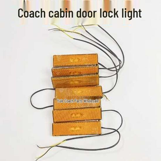 LED Flat Bottom Edge Light for Bus Coach Door Locks - School Bus & Tourist Car Accessory