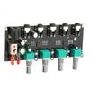 4 Way Stereo Mixer Board 4 In 1 Out Adjustable Volume DIY Sound Source Reverberator Driver Headphone