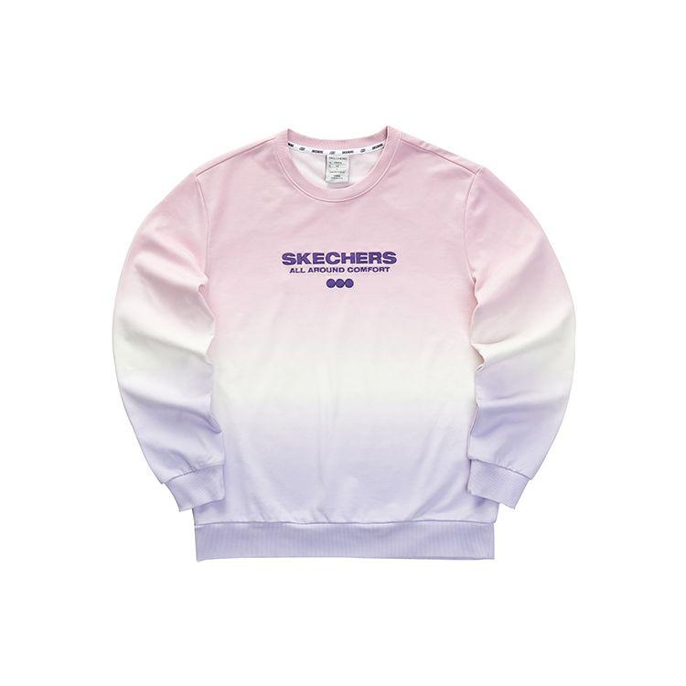 Skechers Gradient Letter Pullover Sweatshirt Unisex Sweatshirt Rosa Lila L423U054-03K5 2XL