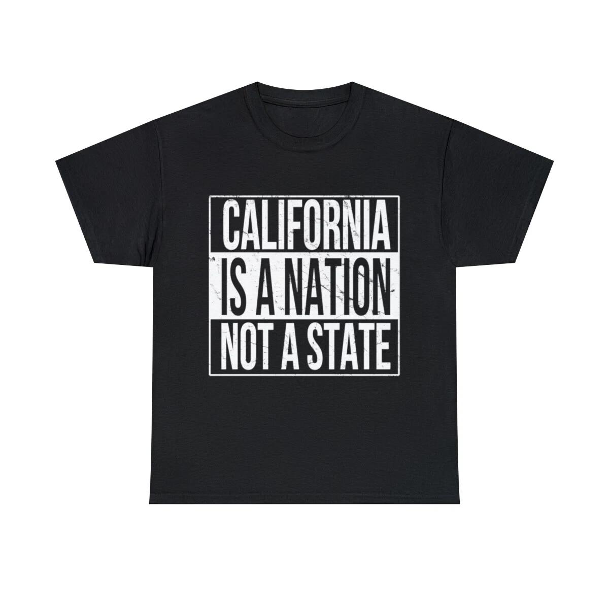 

California Is A Nation Not A State Graphic Tee Shirt, S-5XL 4XL