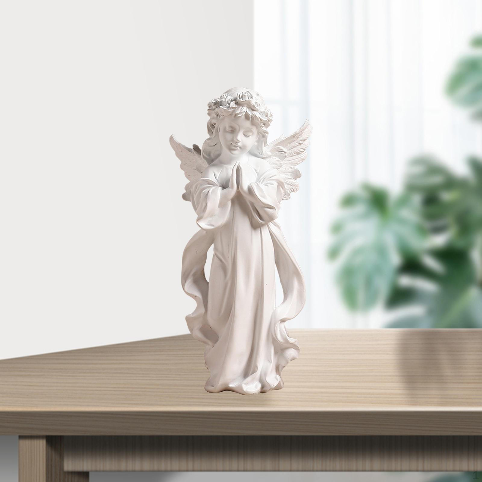 

Милая статуэтка из смолы, молящаяся, мирная статуя, прочная и нежная Height 20cm