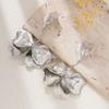 Punk flower petal long fringed pendant earrings, hanging eardrops, wedding bride earrings, banquet gifts
