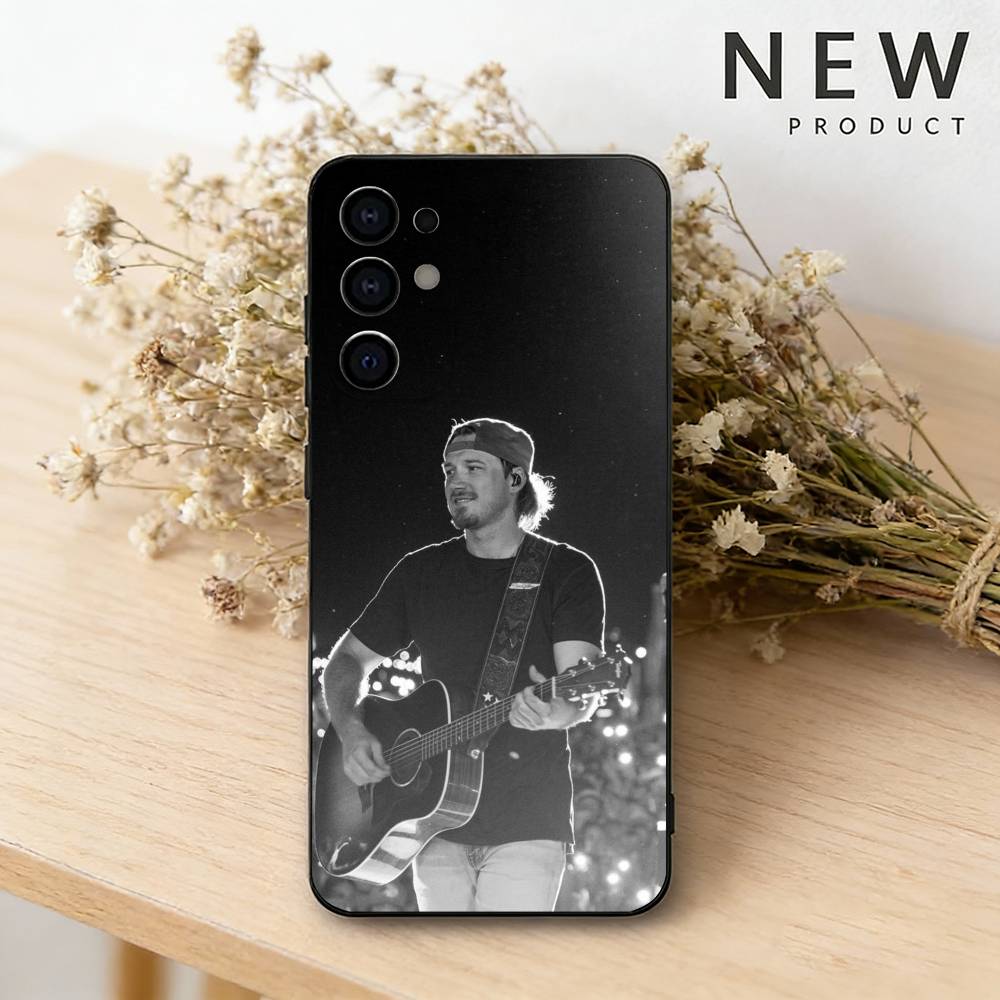 

M-Morgan Wallen phone Case For Samsung S26,25,24,21,22,23,30,20,Ultra,Plus,Fe,Lite Black Soft Cover Samsung S225G