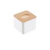 Square Tissue Box Holder Wood, PP Storage Organizer Kitchen Tissue Box Cover  Home Use