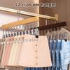Schrankorganizer mit 10/12 Clips, Platzsparender Hängender Schrankorganizer, Platzsparende Kleiderbügel für Hut Schal