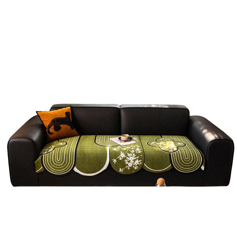 2025 new retro special-shaped irregular Lawrence sofa cushion, universal in all seasons, one-piece non-slip sofa cover