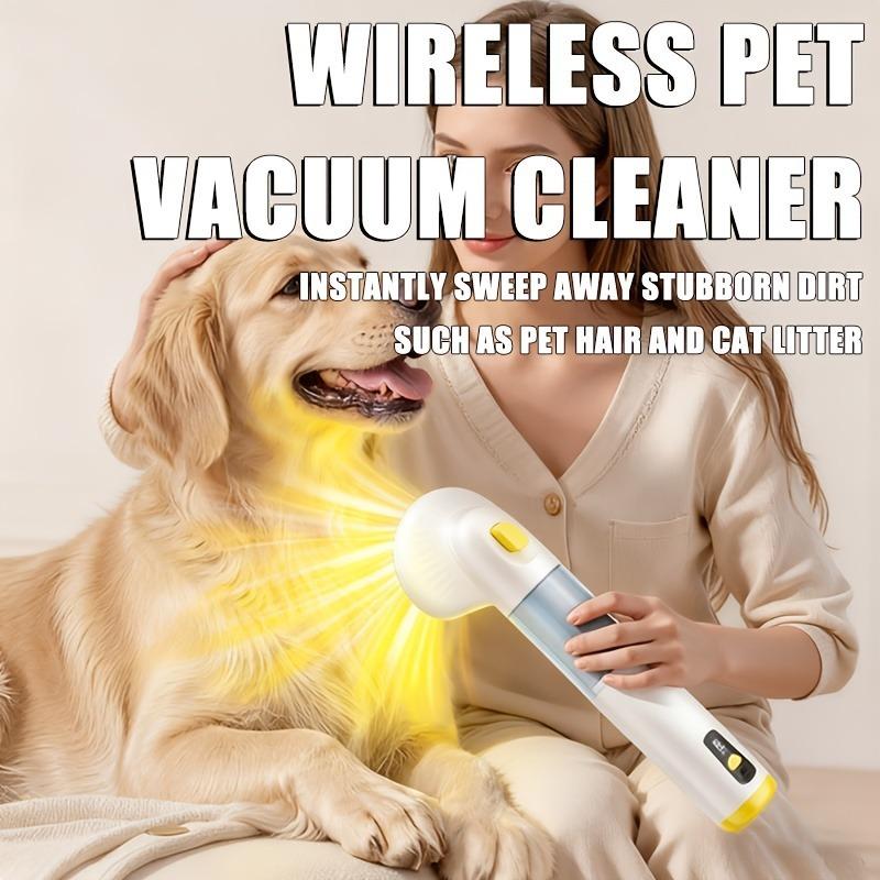 Pet Vacuum Cleaner with a Pet Brush, Capable of Combing And Suctioning Simultaneously, 4KPA Suction Power, High-Quality Lithium Battery