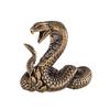 Brass Cobras Shelf Decors Accent ,Snake Figurines Tabletop Centerpieces Home Decorations Retro Snake Decorative Objects