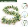 Easter Egg Wreath Artificial Eucalyptus Vine Wall Hanging Long Green Plant Decoration for Home Easter Party Festive Decor Tools
