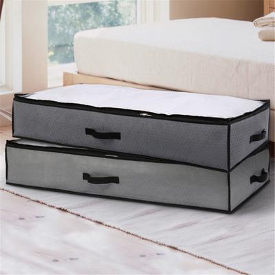 2 x praktische Aufbewahrungstasche, robuste Unterbett-Aufbewahrungsbox für Steppdecken
