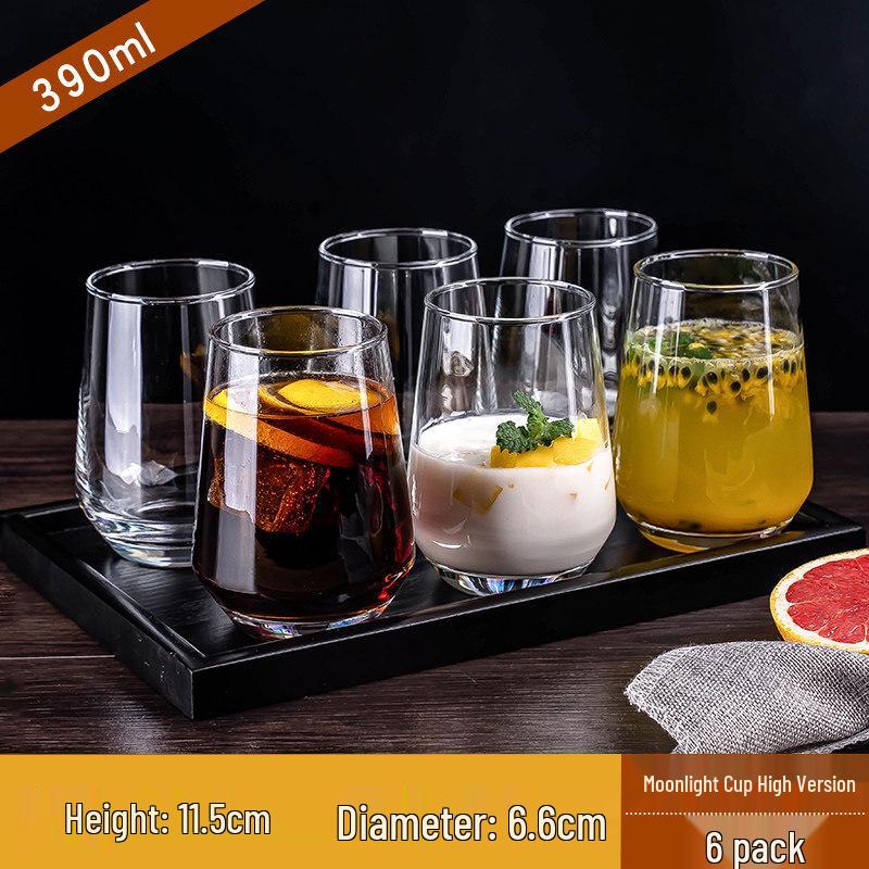 ZISIZ Elegant Handmade Glass Juice Cup