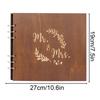 Guest Book Wedding Reception Spiral Binding Wood Cover Registry Guestbook Bridal Shower Guest Book For Anniversaries Birthdays