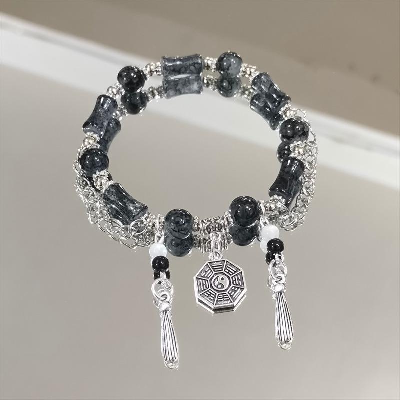 Pulsera de Flor Azul Profundo Orquídea Morada - Un Accesorio Único y de Alta Gama para Mujer, Adecuada para Todas las Ocasiones Como un Regalo Versátil.