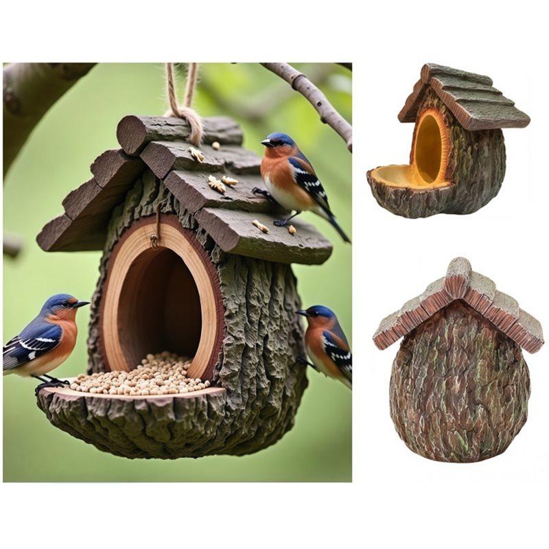 Für Kolibri-Standhaus Vogelhaus Offenes Design Futterhaus Vogelhäuschen Für Kolibri Eichhörnchen Beobachtung