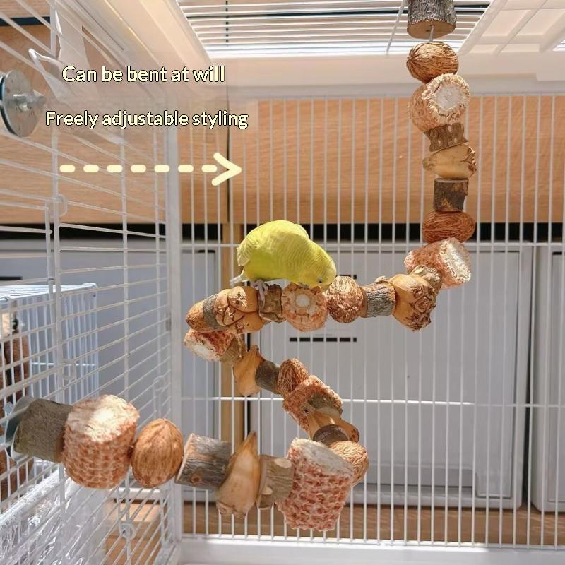 Hamster Toy Hamster Golden Bear Foraging Gnawing Grinding Teeth Wooden Bite String Snack Box Hamster Landscaping Supplies