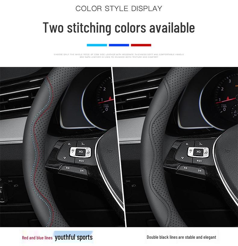 Universal Ultra-Thin Leather Steering Wheel Cover for Ideal i6/i8/L Series