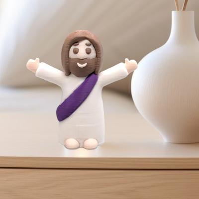 1/4 Peças Mini Estatuetas de Jesus Aparência Adorável Aparência Realista Pequenas Estátuas de Jesus Decorações de Páscoa Presentes Religiosos
