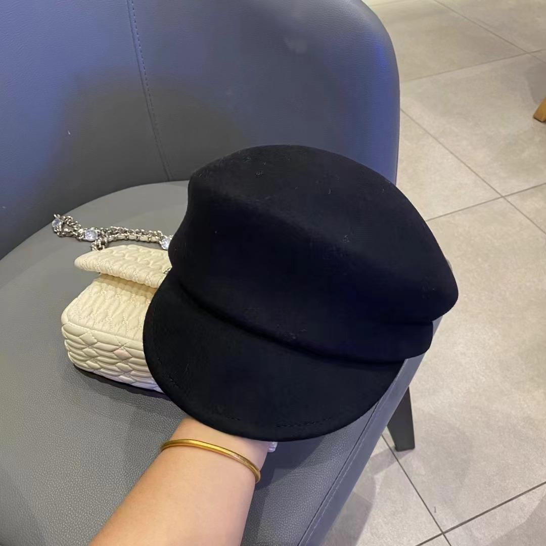 

Японская кепка газетчика из чистой шерсти на осень и зиму, открывающая лицо, маленькая беретка, цилиндр Adjustable