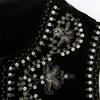 Sequin Embroidered Velvet Vest Tops Women Vintage Sleeveless O-Neck Black Vests 2023 Spring Causal Slim Street Lady Top