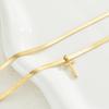 17KM 2 Piece Cross Necklace Set Fashion Jewelry Women Trendy Shiny Daily Party Accessory Decorative Gift Idea For Her