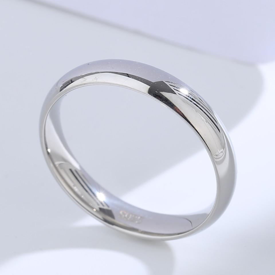 

Buyee 925 Sterling Silver Couples Ring Old Styles Simple Ring Finger for Women Men Fashion Classic Wedding Fine Jewelry Circle 5