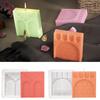 Square City Wall & Castle Door Candle Mold - Aroma & Plaster Silicone Mold