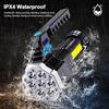 High Power Rechargeable LED Flashlights 7/4LED Camping Torch With COB Side Light Lightweight Outdoor Lighting ABS Material