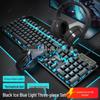 Silent Non-Ghosting Mechanical Feel Wired Keyboard & Mouse Gaming Set for Laptop/PC