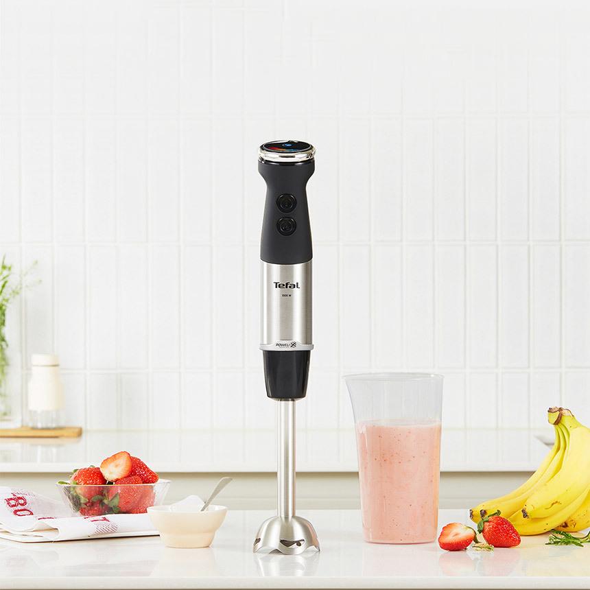 Tefal HB6718 Quickchef Silence Hand Blender + Beaker (800ml) 1000W Black