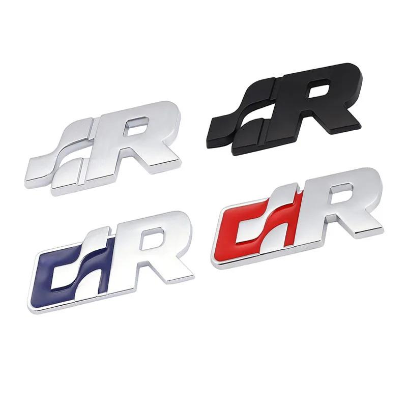 2026 Hot Sticker Car sticker Front Hood Grill SR 32 Emblem Auto Grille Badge for Volkswagen R Racing VW Sagitar Passat Golf Tigu