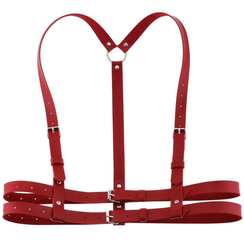 Decopunk New Leather Harness Garters Sexy Lady Body Bondage Lingerie Cage Sculpting Harness Goth Harajuku Suspenders Sword Belt