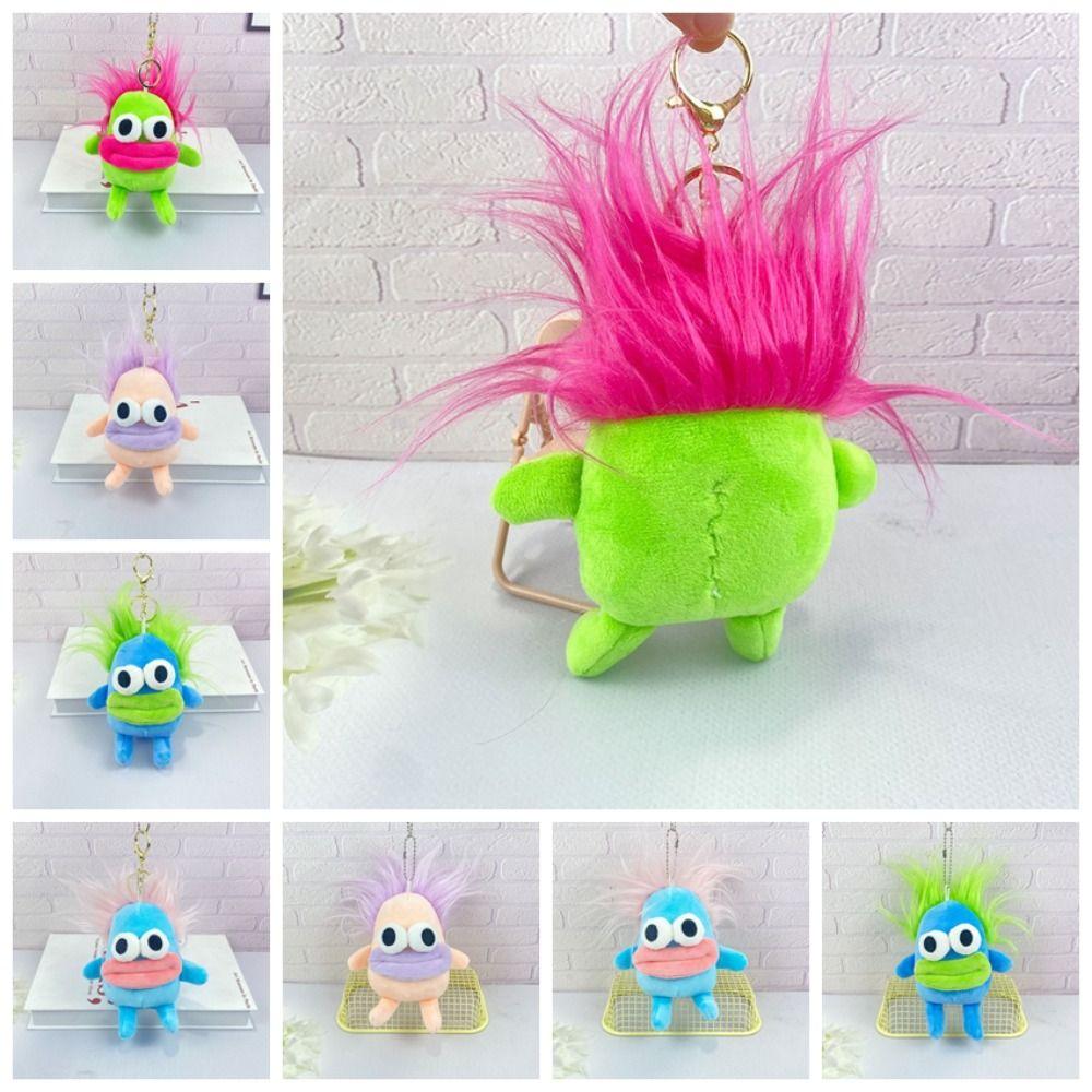 

Soft Big Eyed Doll Pendant PP Cotton Big Eyed Doll Plush Keyring Bag Accessories B