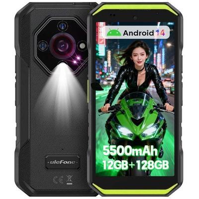 Rugged Smartphone Ulefone Armor X32 5.65'' Corning Glass Shockproof 48MP Portable Unbreakable Telephone Android 15 4G Dual SIM Green