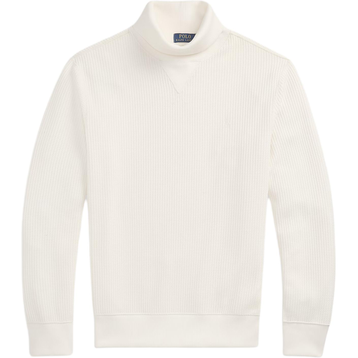 

Мужской свитер с воротником-гольф, вафельная вязка, однотонный, Polo Ralph Lauren, топ 710980336-001 M