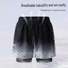 Men's Quick-Dry Swim Trunks: Double Layer, Anti-Embarrassment, Breathable Mid-Length Beachwear for Running and Hot Springs.