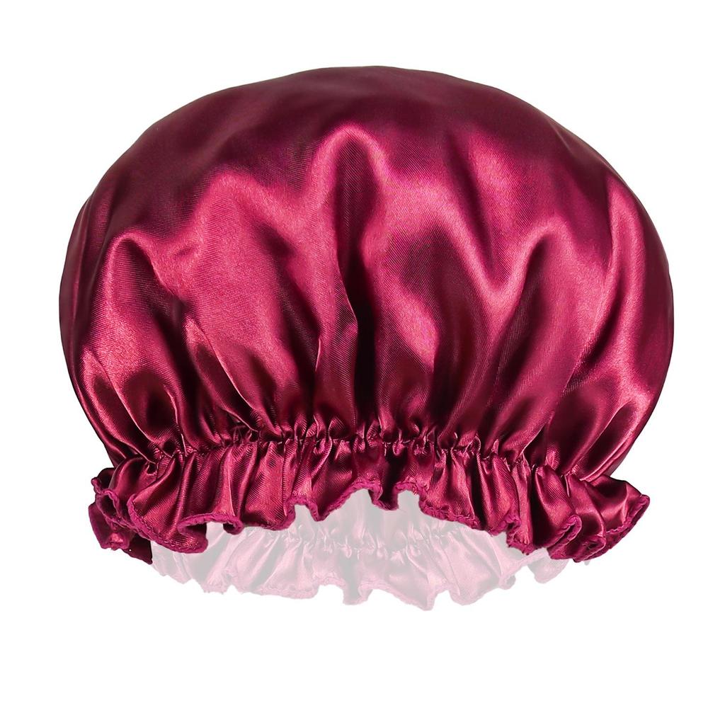 Satin Sovmössa för Kvinnor - Enkel Huvudbonad för Hemma, Bad, Efter Förlossning eller Cellgiftsbehandling