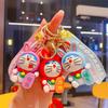 Cute Lucky Jingle Cat Doraemon Keychain Bag Pendant Car Keychain Gift