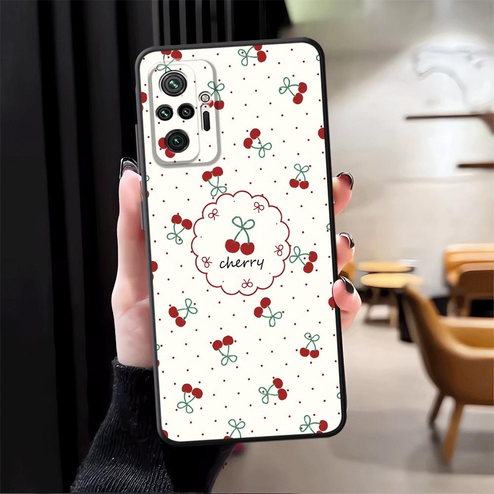 Case for Xiaomi Redmi Note 14 13 Pro Plus 12 11 12C 13C A1 9 8 7 14C 10 A4 A5 A3 K80 Phone Cover K40 A2 A1 Cartoon Cherry