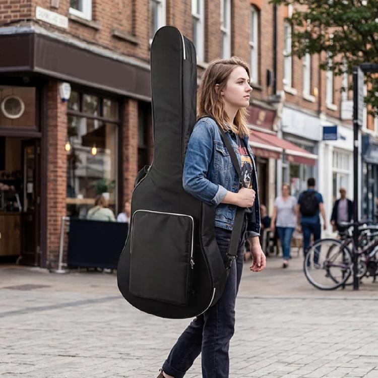 Compact Guitar Protective Storage Bag Thicken Guitar Backpack for 40 41 Inch Guitar Musical Instrument  Easy Transport