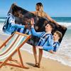 Djurgardens Print Beach Towel, Large Soft Quick Dry Towel for Beach Camping Swimming