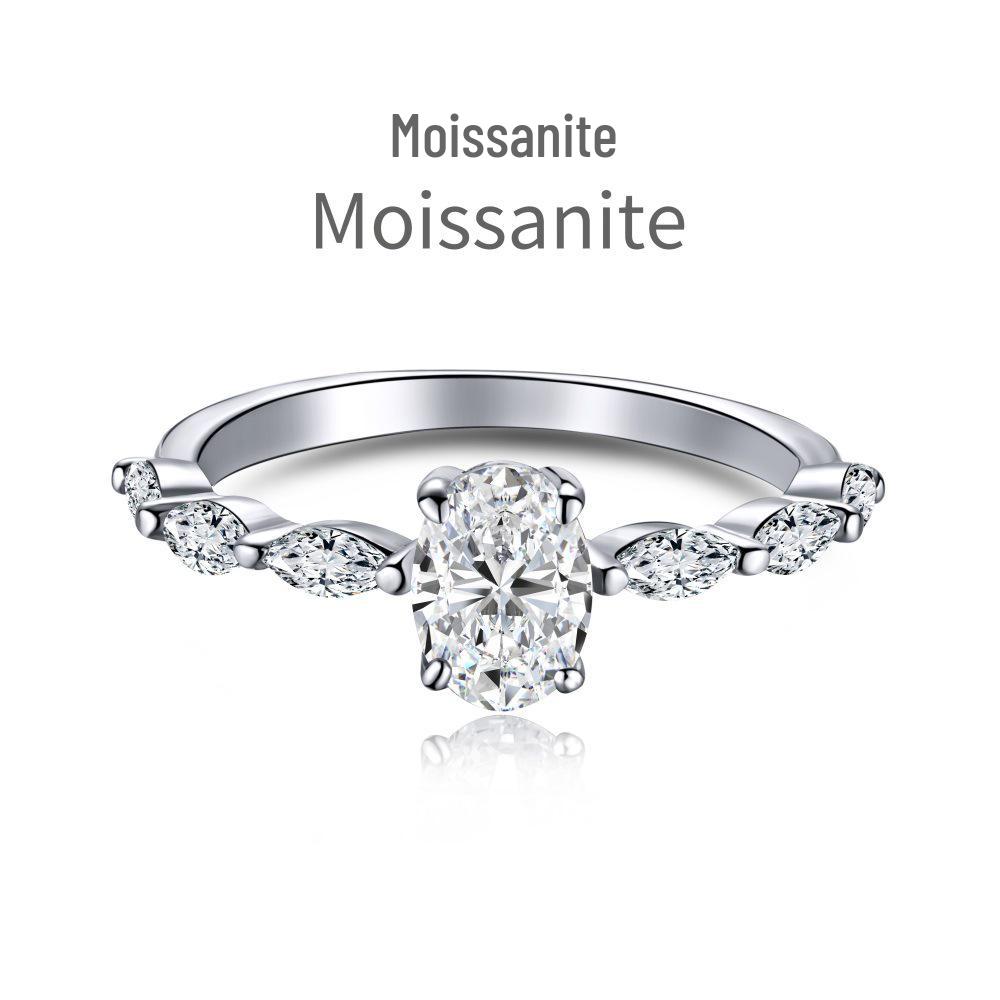 Stilvoller S925 Sterling Silber Ring für Mädchen - Leichter Luxus, Super Glänzend, Modern für den täglichen Gebrauch