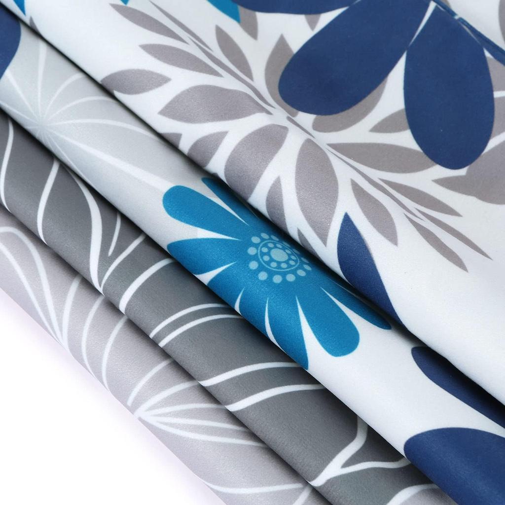 Blaue Kissenbezüge von 4 Dekorative Kissenbezüge für Sofa Moderne Kissenbezüge für Wohnzimmer Kissen Bett Außen Auto Grau