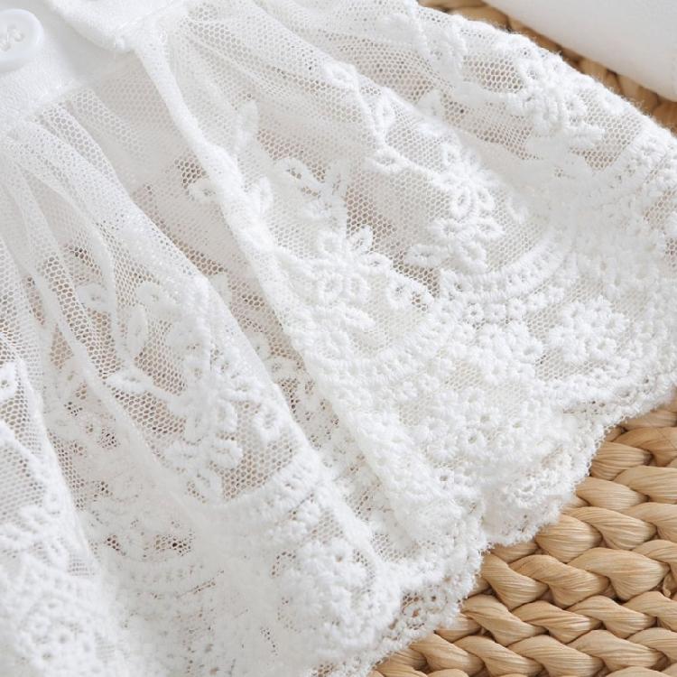 Lightweight Lace Wrist Sleeves Decorative Stretchy Design For Summer Outings Casual Outfits White