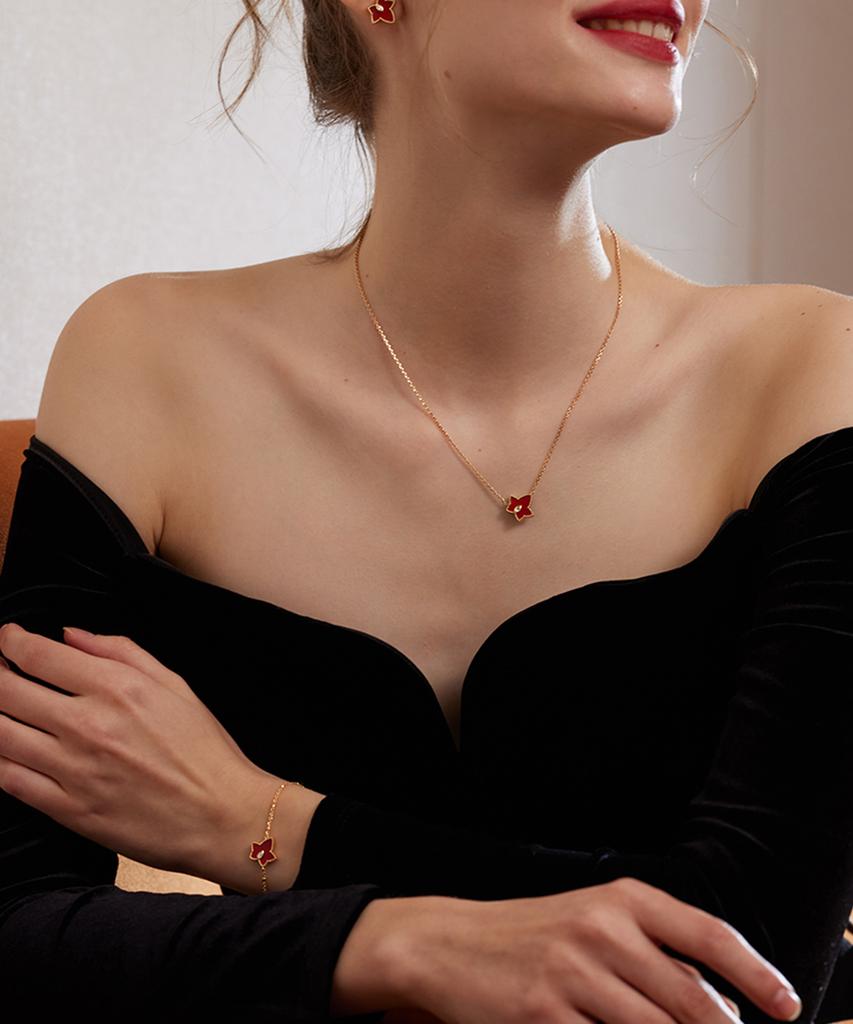 Lola Rose Ivy Carnelian Bead Pendant Women'S Bracelet